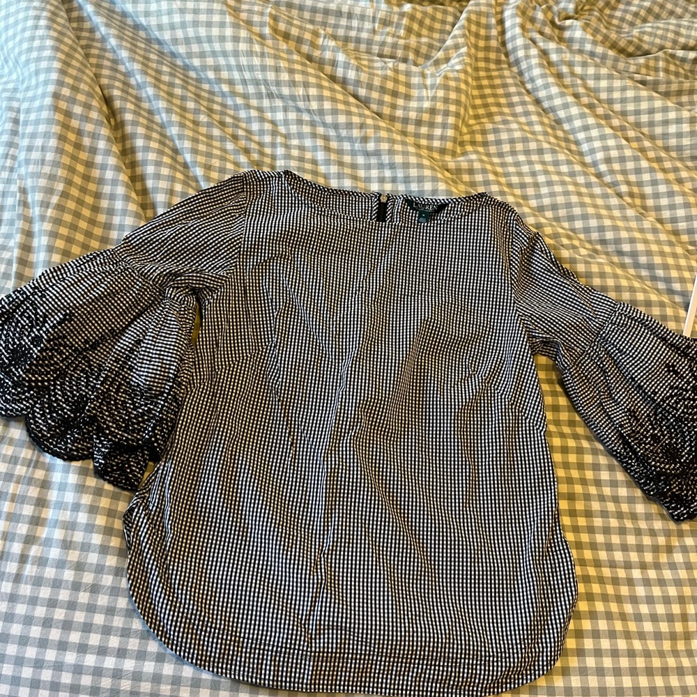 Ralph Lauren Black and White Blouse